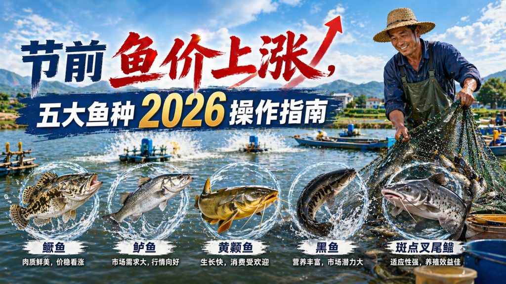 【鱼价】节前鱼价上涨,五大鱼种2026操作指南