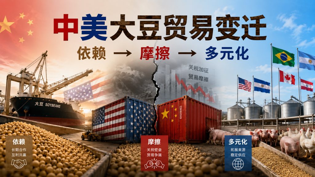 【大豆】中美大豆贸易变迁，依赖→摩擦→多元化